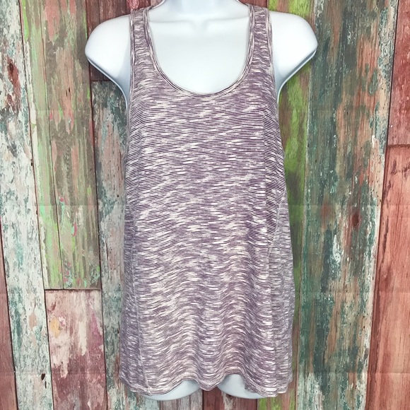 Champion purple striped Authentic tank top d - Picture 1 of 7